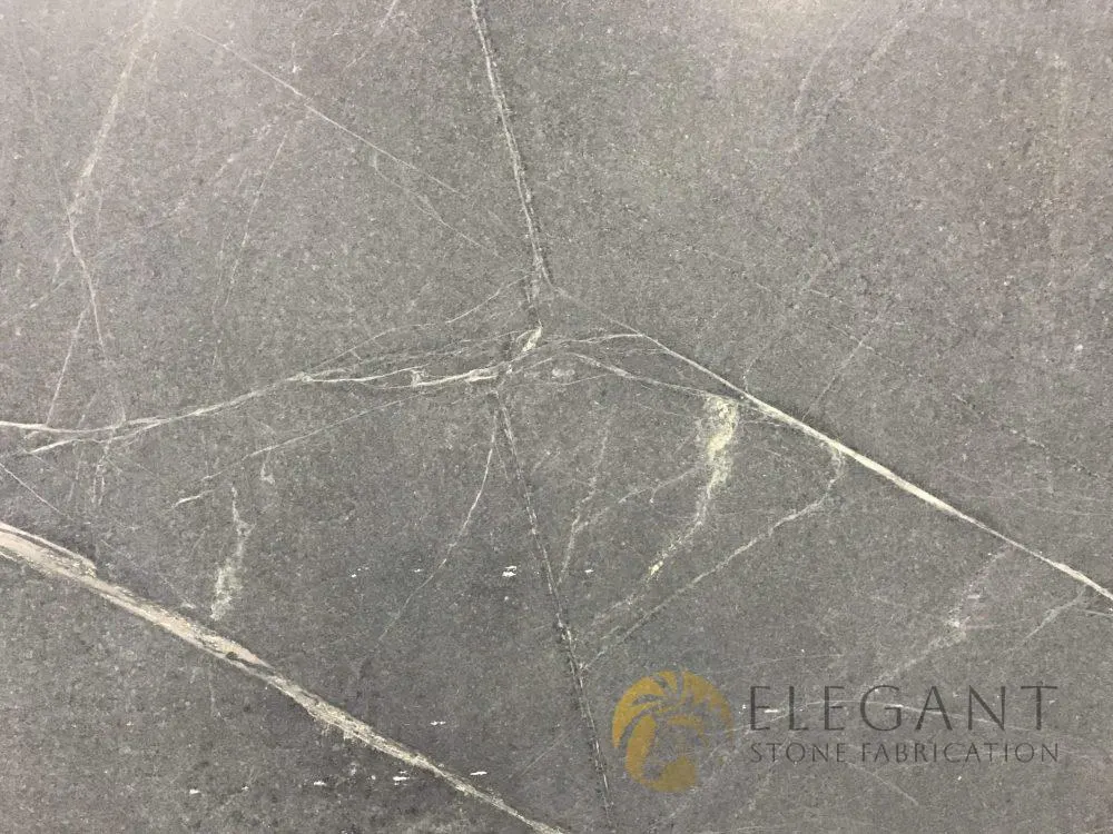 Black Soapstone Honed Marble slab
