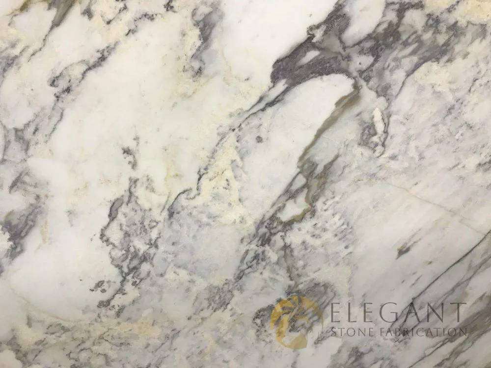 Calacatta Retro Gold Leather Marble slab