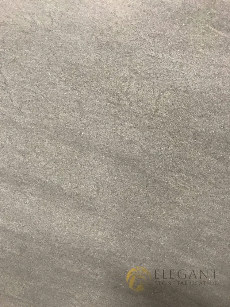 Carbon Grey Leather Quartzite slab