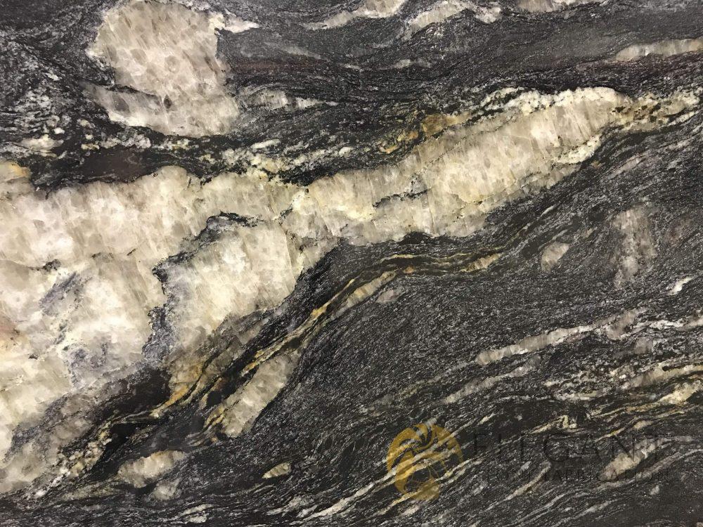 Cosmic Black Granite slab